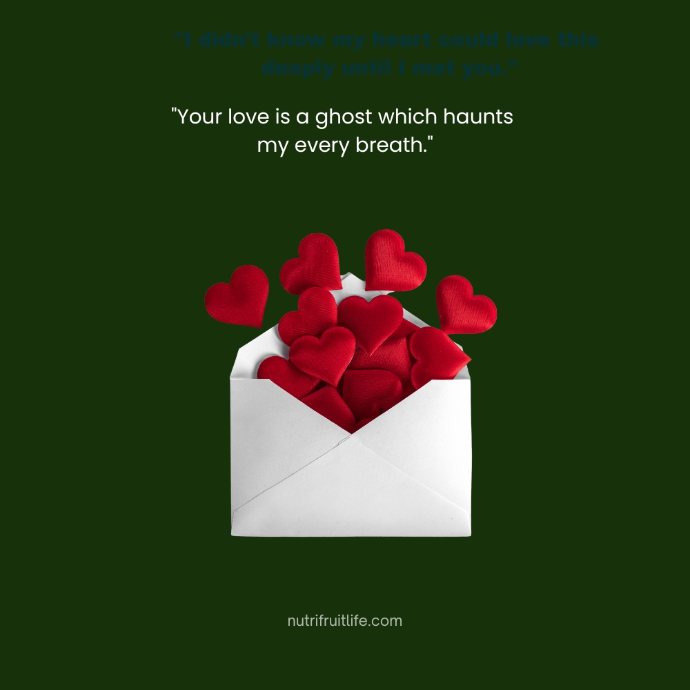 Gothic Love Quotes – Your love is a ghost which haunts my every breath