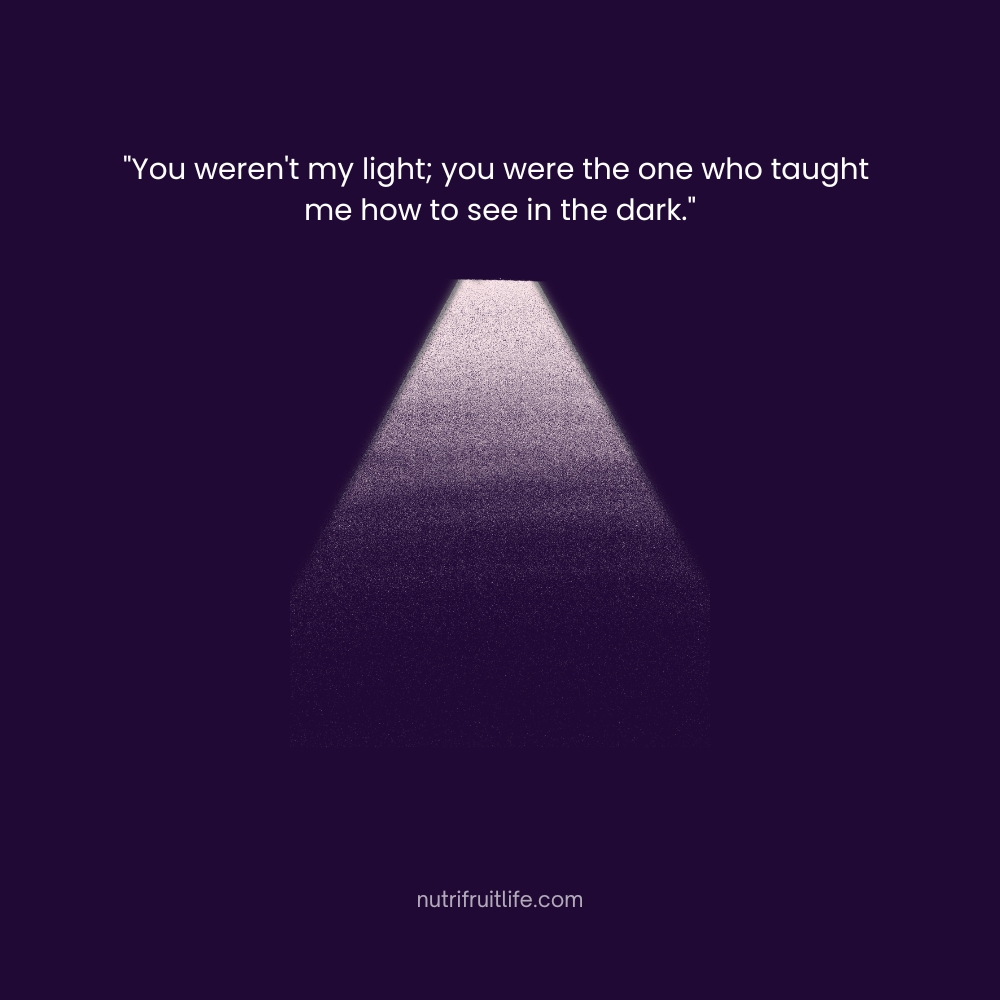 Gothic Love Quotes – You weren't my light; you were the one who taught me how to see in the dark